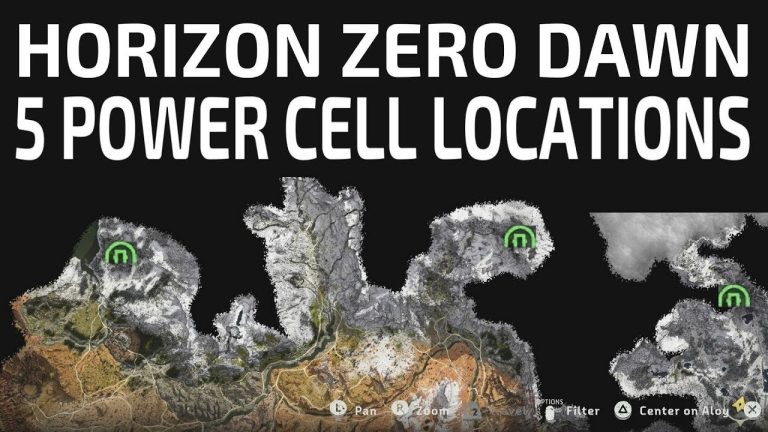 horizon zero dawn power cell locations