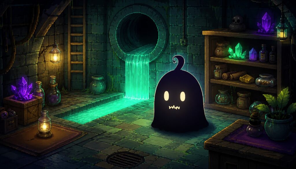 Krobus in Stardew Valley