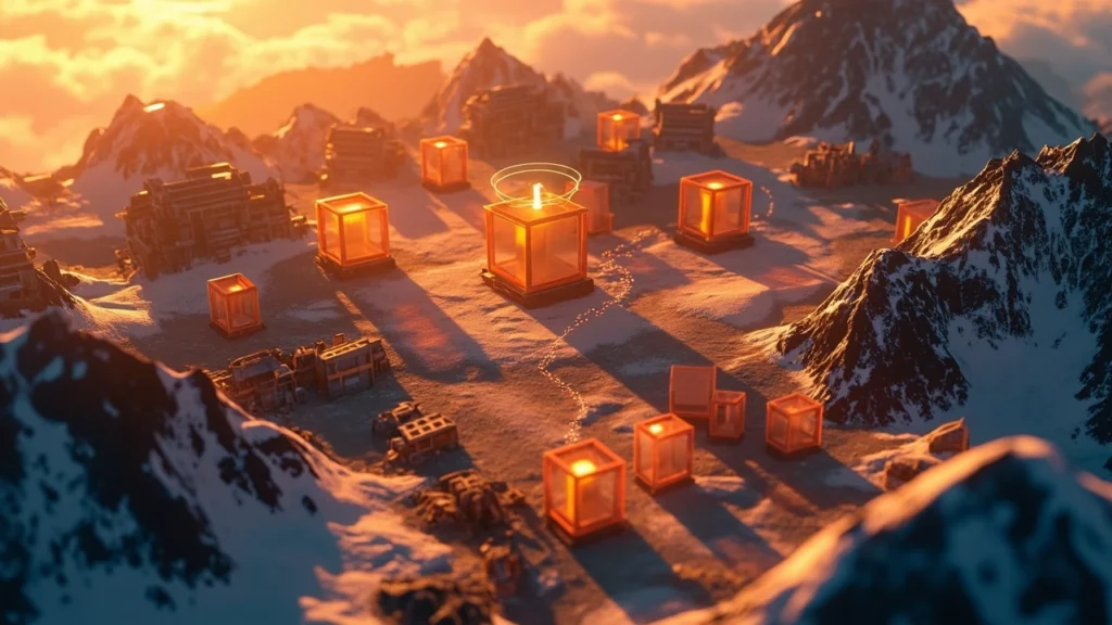 Map view of chaos cube locations across Fortnite island